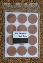 24 Protective Felt Floor Pads 25mm